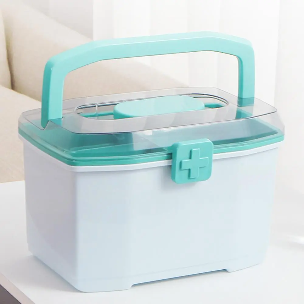 Household Medicine Box, Plastic Portable Large Storage Box 1