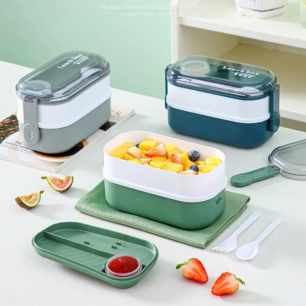 Simple Plastic Lunch Box, Japanese Style Student Lunch Box 1
