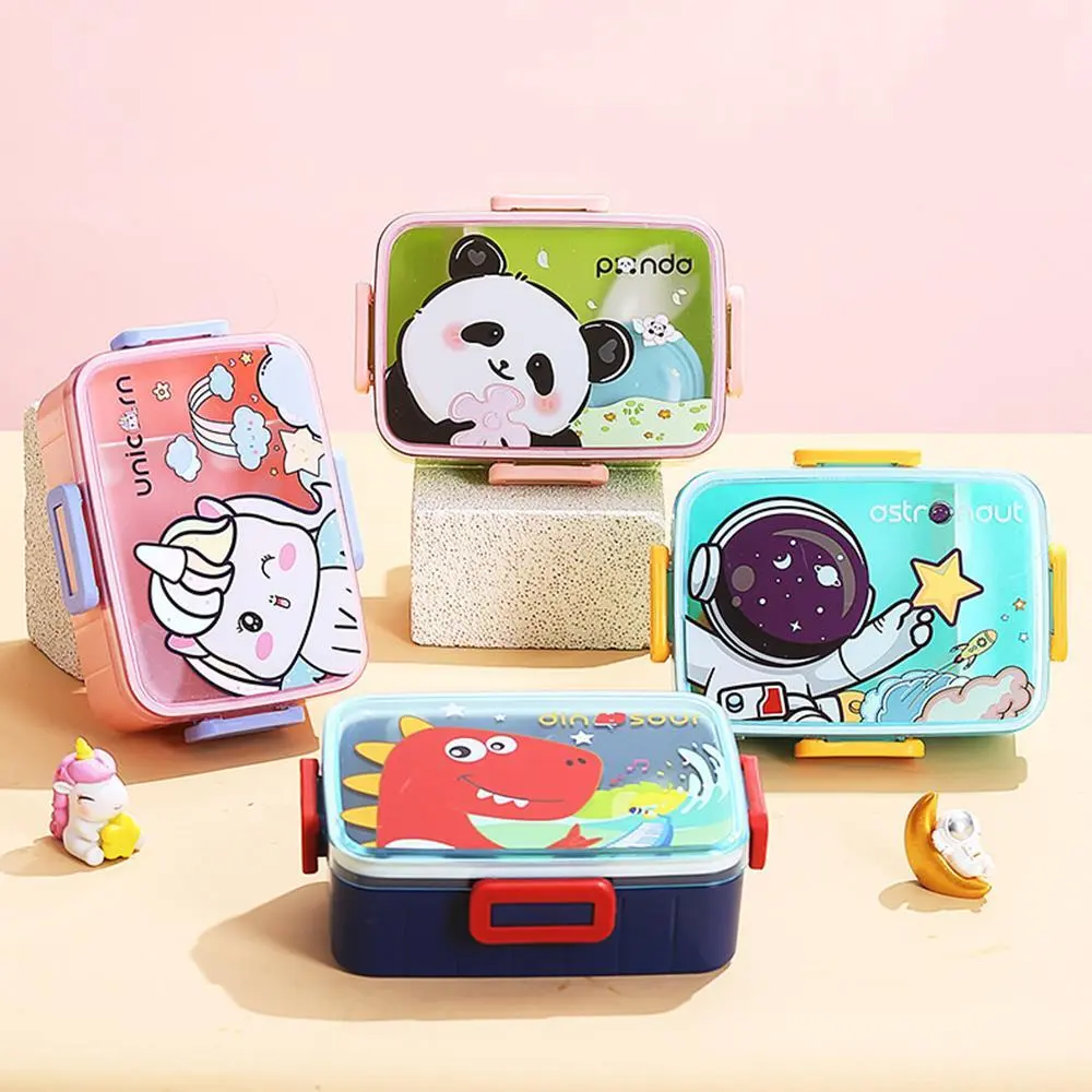 Microwave Heatable Cartoon Patterned Portable Lunch Box 1