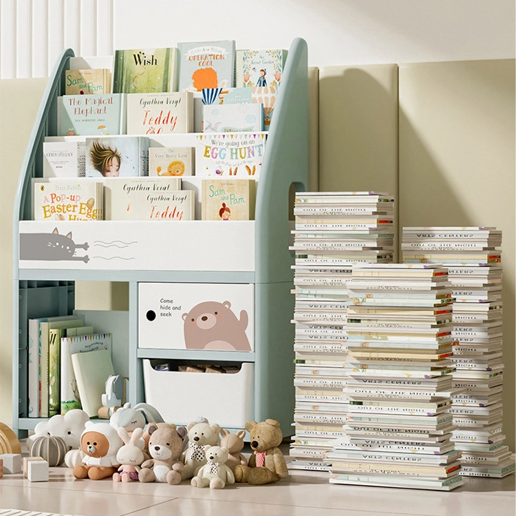 Cartoon Baby Supplies Storage Rack, Children's Floor Standing Book Shelf 1