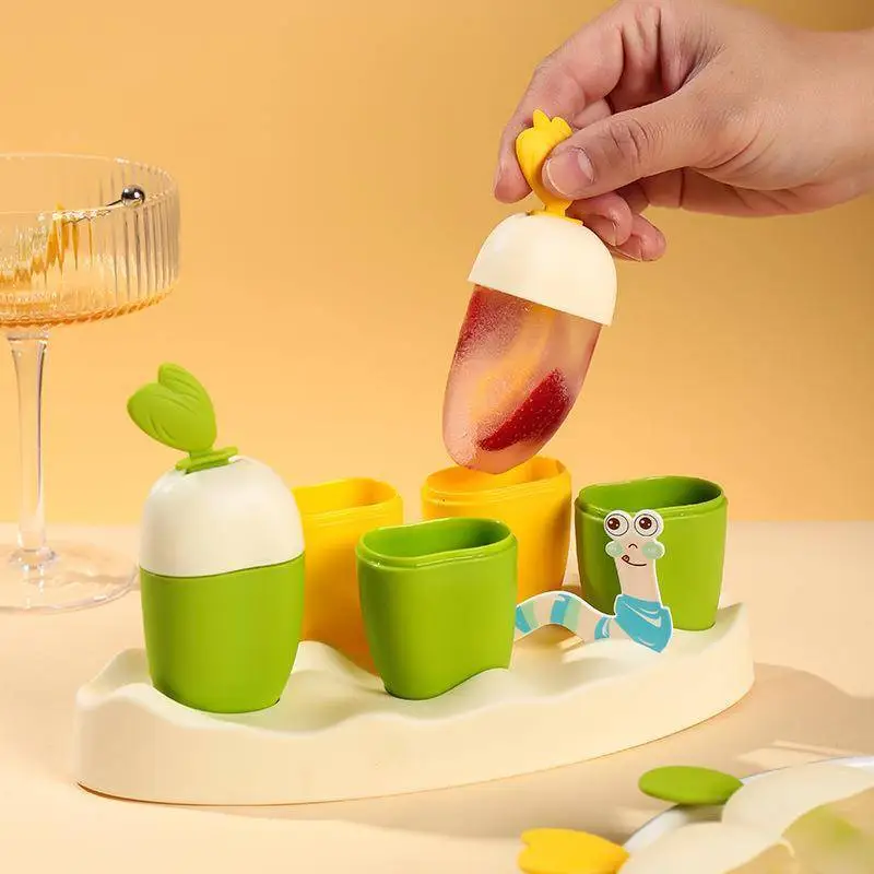 Cute Squirrel/Silkworm-Baby Ice Model, Cute Animal Themed Popsicle 1