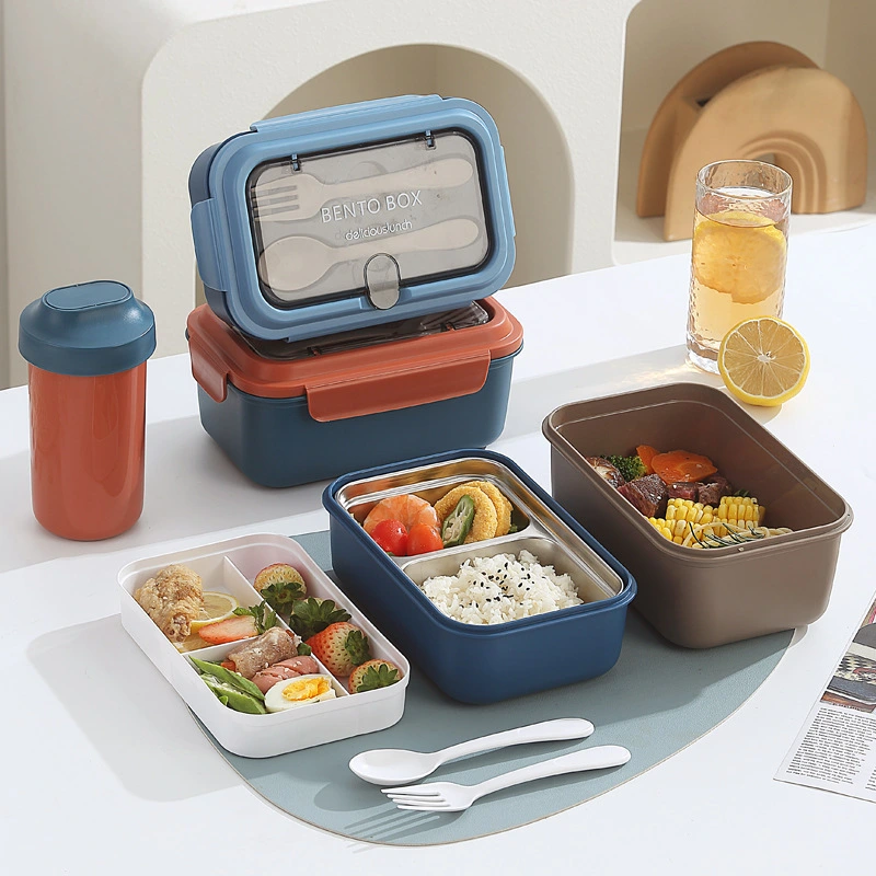 PP Material or Stainless Steel Material Nordic Style Bento Box 1