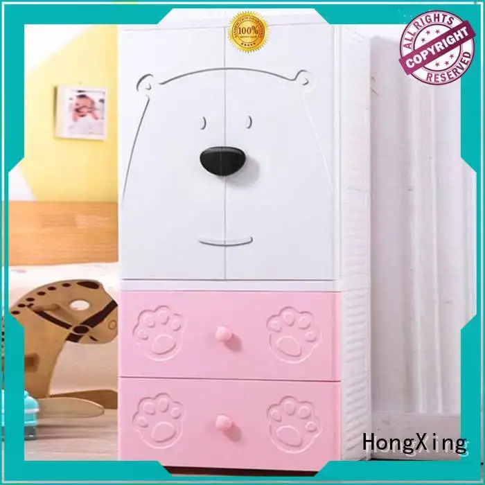large capacity drawer plastic storage cabinet certifications for storage clothes HongXing 1