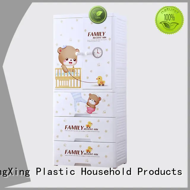 Cute plastic storage drawers for clothes long-term-use for storage toys 1