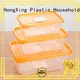 storage microwaving food in plastic containers with many colors for snack HongXing 1