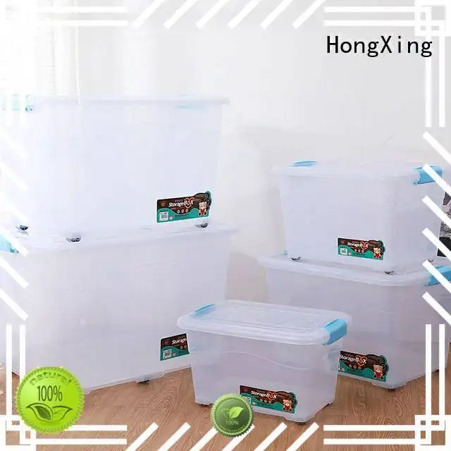 handleplastic plastic box storage containers shape for stocking fruit HongXing 1
