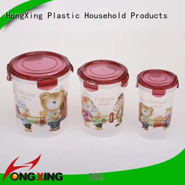HongXing lids plastic food container storage customization for bread 1