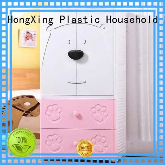 3 4 5 Layer double door open baby plastic storage cabinet wardore 1
