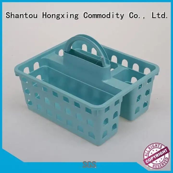 PP material basket with 3 compartments with comfy grip handle plastic storage baskets2 1