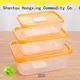 3Pcs/Set plastic Food Container meals Grade Plastic Fresh-Keeping Box 1
