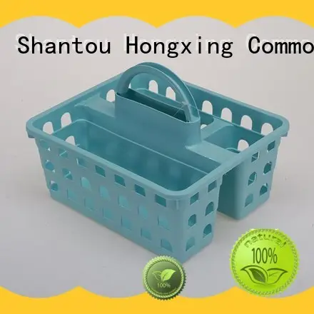 HongXing different sizes plastic basket with handle comfy for storage toys 1
