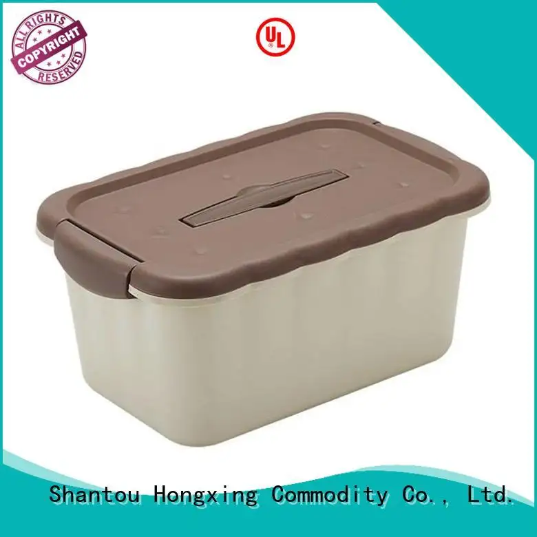 HongXing shape plastic storage boxes with wheels great practicality for snack 1