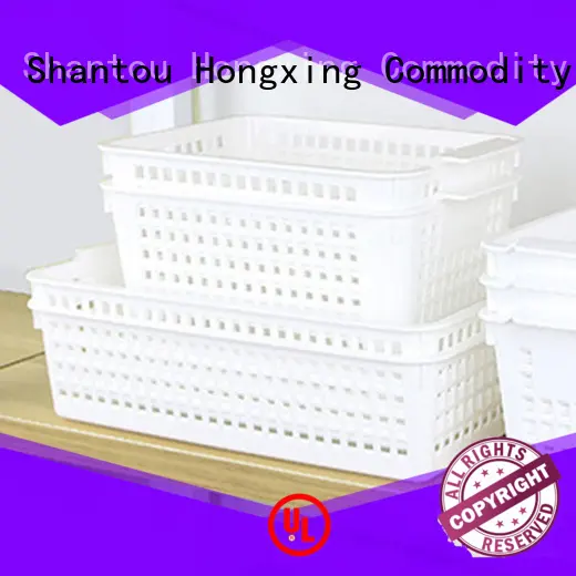 shopping colorful plastic baskets laundy for storage books HongXing 1