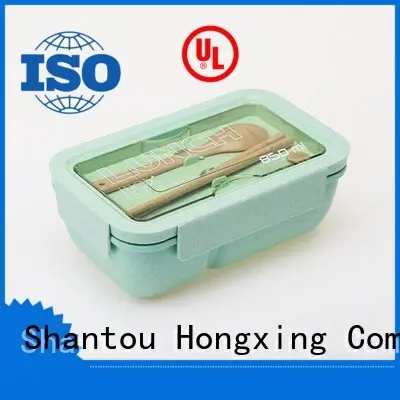 HongXing straw microwavable lunch containers stable performance for vegetable 1