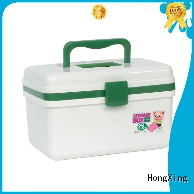 HongXing green plastic first aid box with good quality for home 1