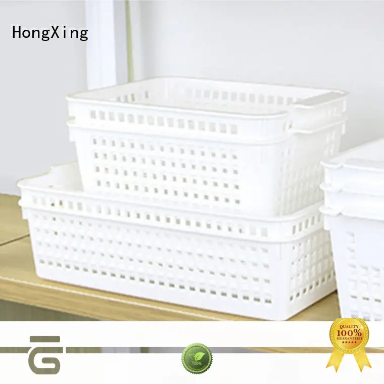 HongXing different printing plastic basket with excellent performance for storage clothes 1