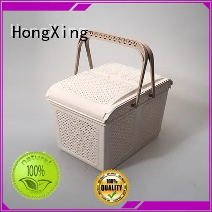 different printing plastic basket with handle comfy with reasonable structure for storage toys 1