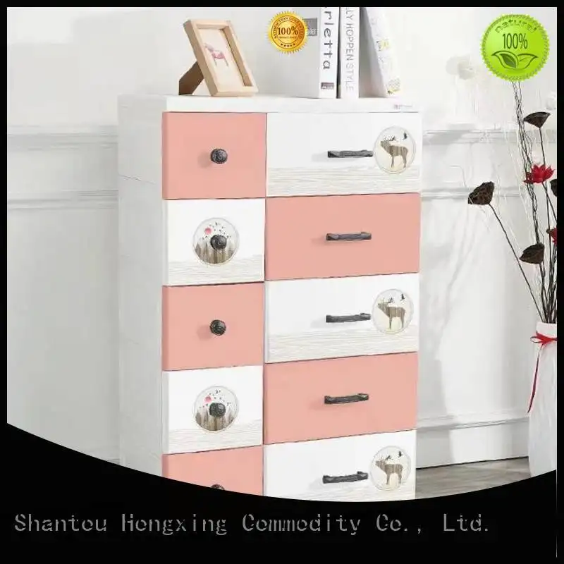 HongXing artistic plastic cupboard for clothes long-term-use for room 1