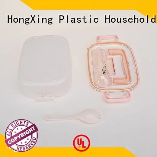 HongXing 2layer plastic lunch containers stable performance for sushi 1