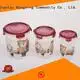 100% leak-proof airtight food storage containers microwavable with many colors for cookie 1