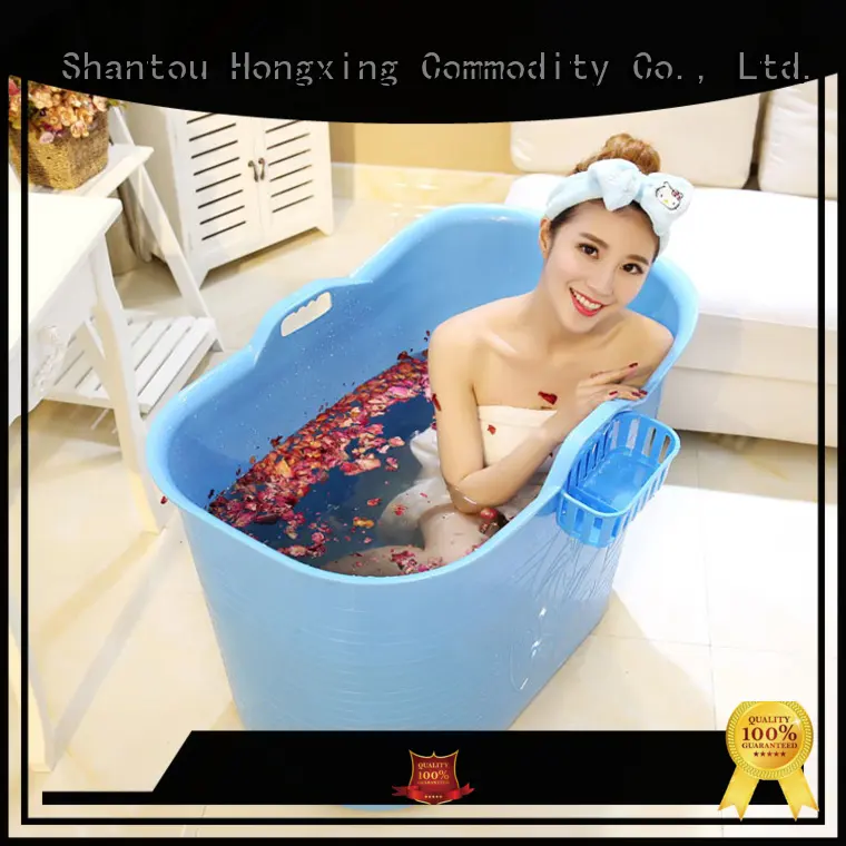 HongXing space-saving design portable plastic bathtub for adults good design for bedroom 1