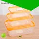 different shapes food grade plastic containers 250ml with many colors for cookie 1