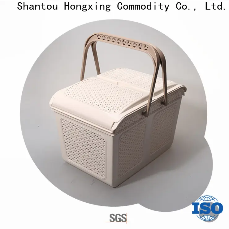 HongXing different shapes plastic laundry basket with lid with affordable price for storage toys 1