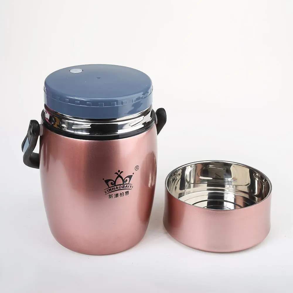 Extra Long Insulated Cylindrical Lunch Box for Office Workers 1