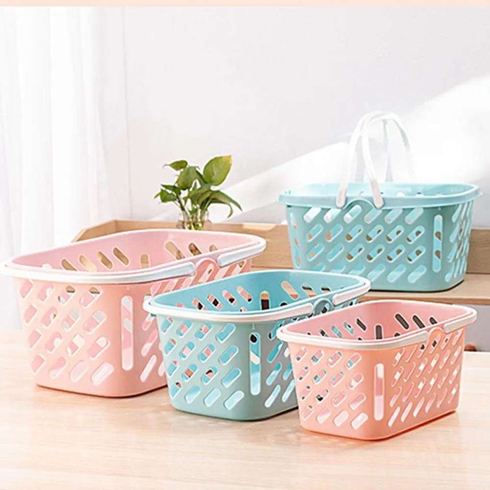 Small Supermarket Shopping Tote Basket, Hollowed Out Fruit Basket 1