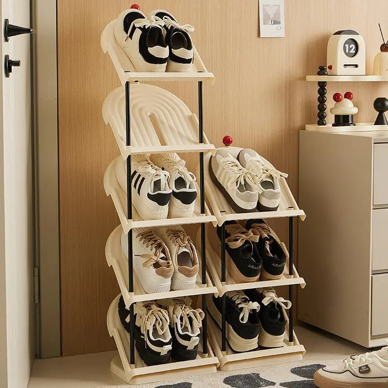 Folding Shoe Rack, Inclined Multi-layer Shoe and Slipper Storage Rack 1
