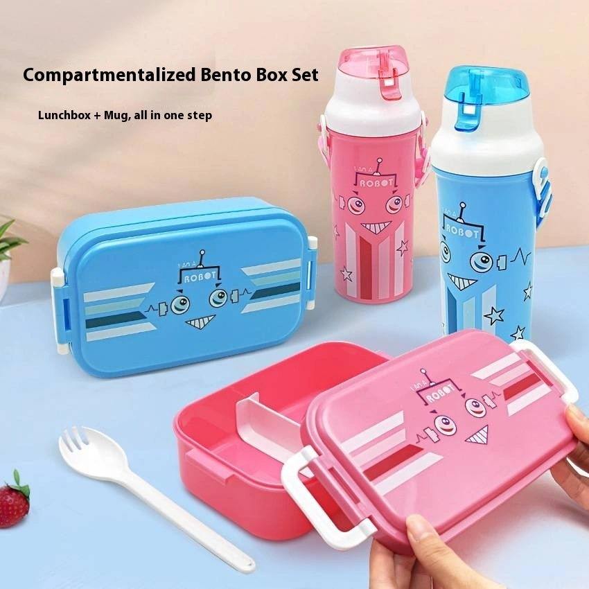 Cartoon Pattern Children's Lunch Box, Student Separated Bento Box 1