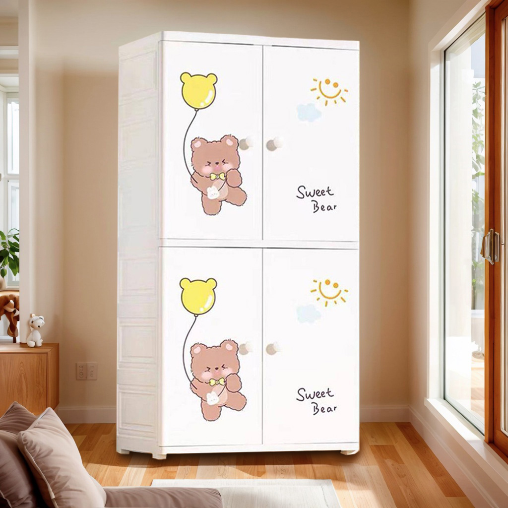 Little Bear Pattern, Charming Multi-Layer Baby Storage Drawer Cabinets 1