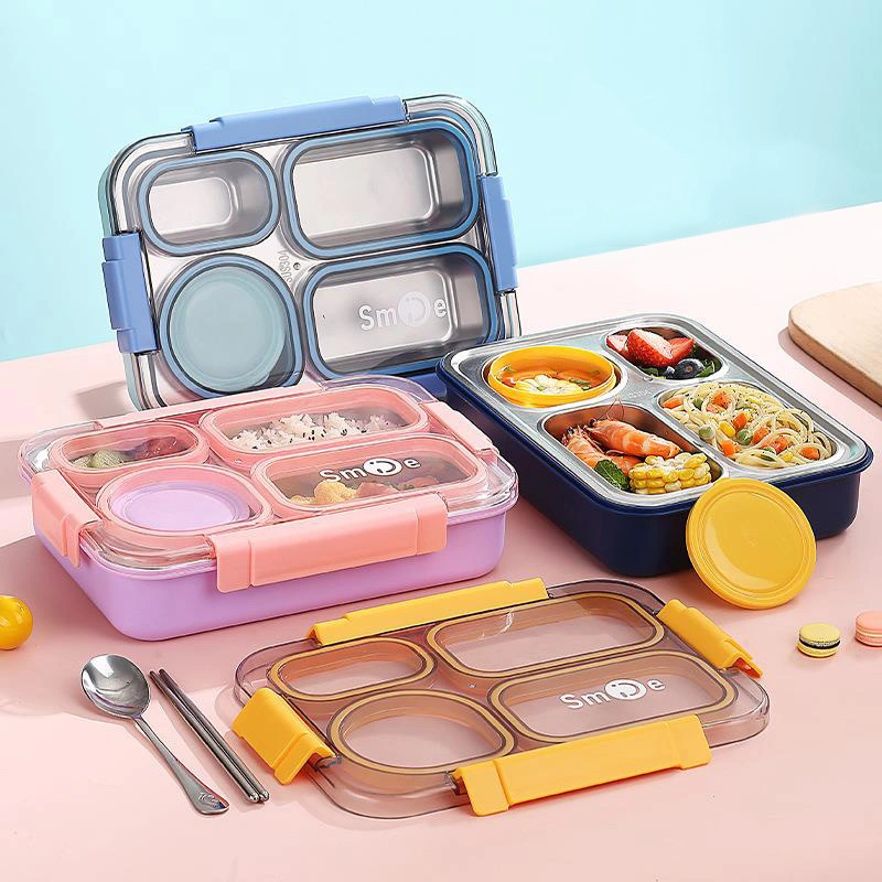900ml Independent Sealed Stainless Steel Lunch Box 1