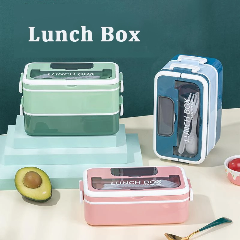 Stainless Steel/Plastic Student Lunch Box, Single-layer and Double-layer Lunch Box 1