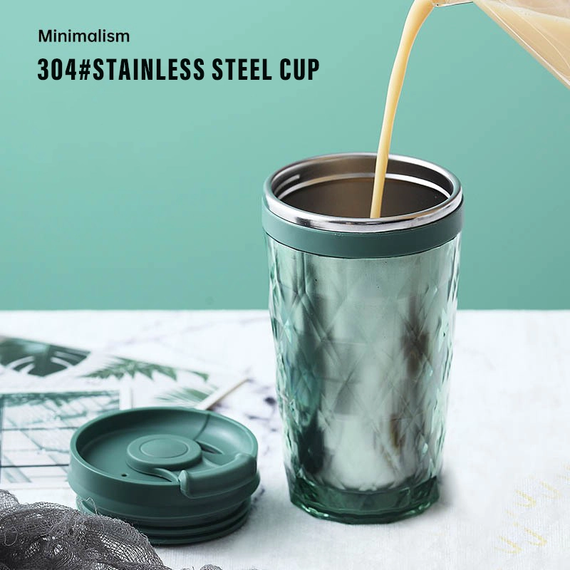 Car insulated Cup, Vintage Stainless Steel Coffee Cup 1