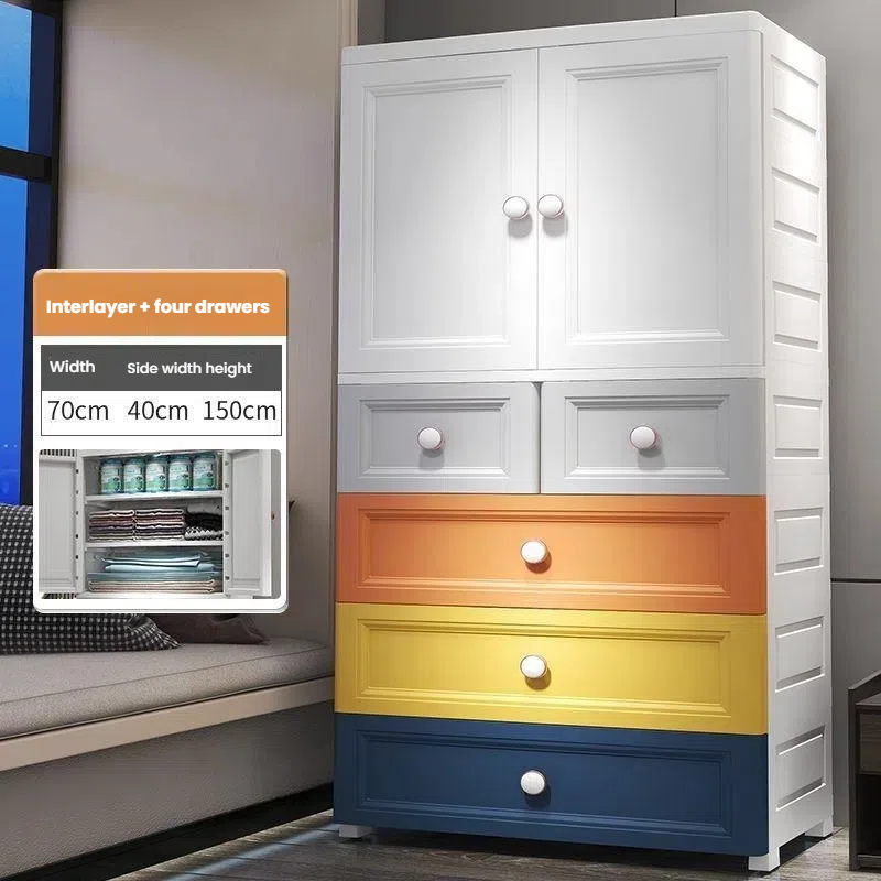 Colorful Children's Drawer Storage Cabinet 3