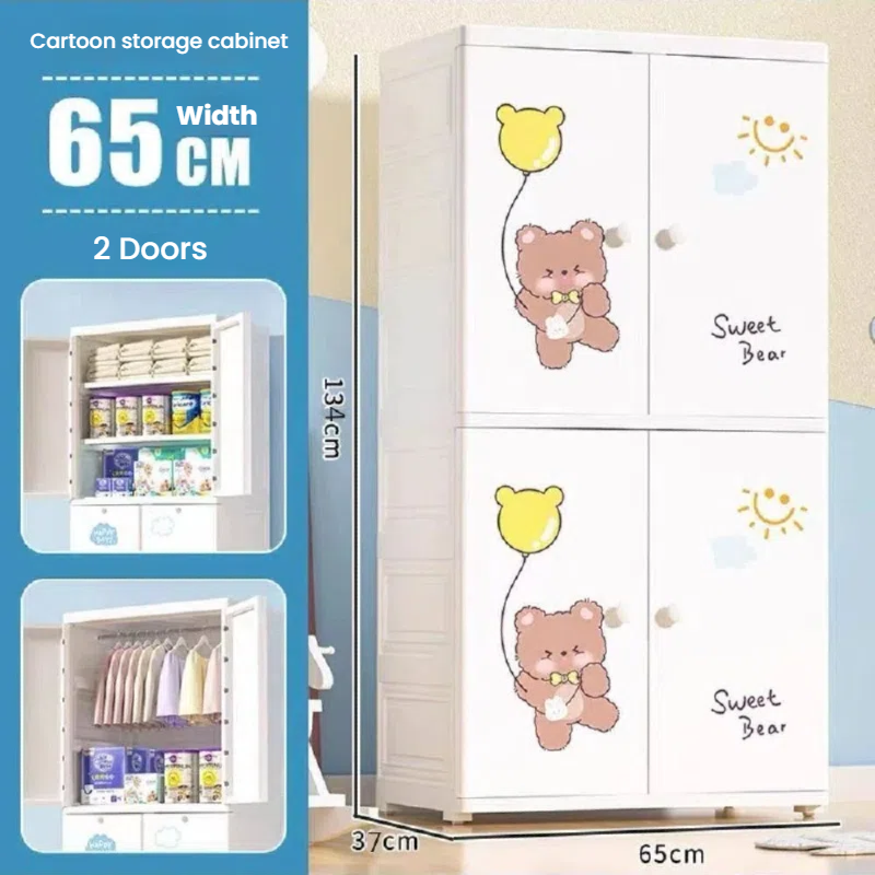 Little Bear Pattern, Charming Multi-Layer Baby Storage Drawer Cabinets 4