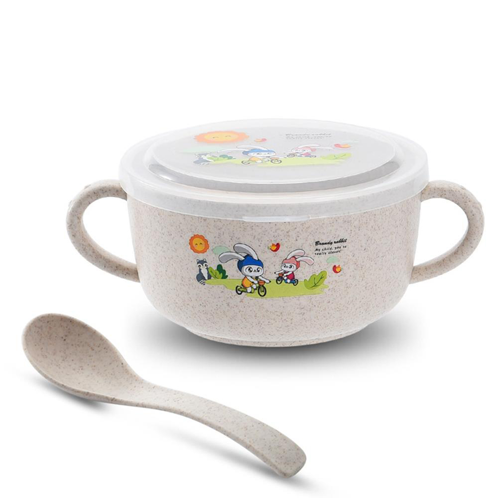 Cartoon Double-Eared Food Bowl, Utensils Designed Especially for Baby 6