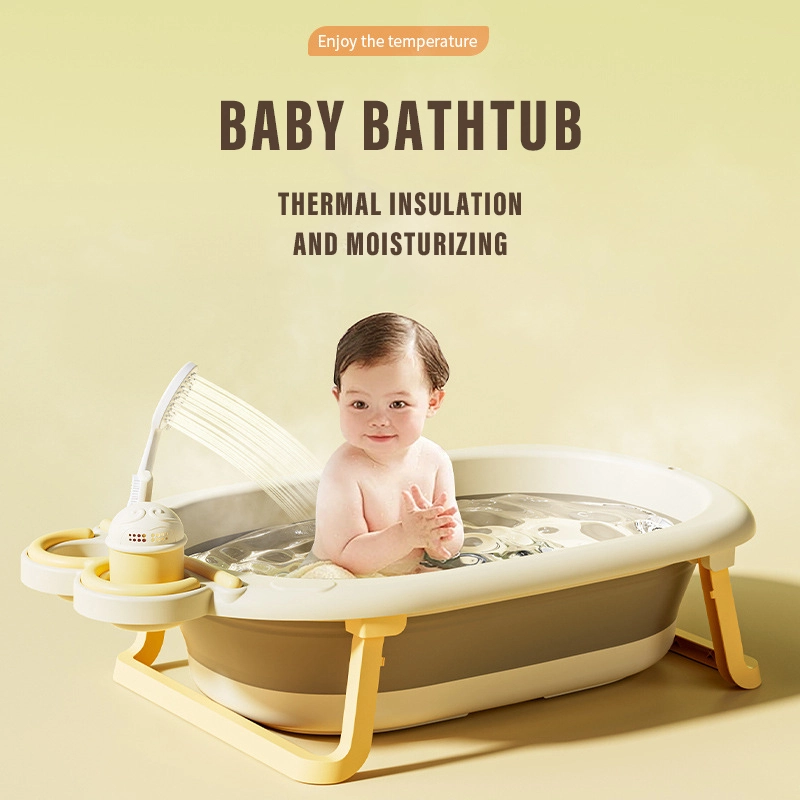 Folding Children's Shower Basin, Baby Bath Tub 1