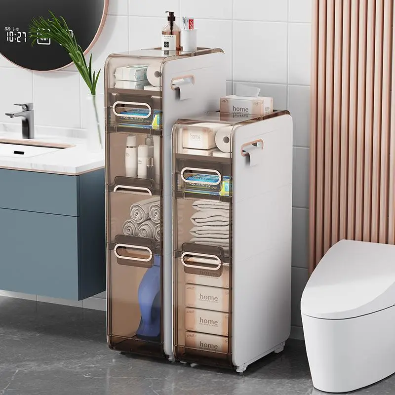 Hongxing Plastic Household Containers, Toilet Crevice Drawer Style Storage Cabinet 1