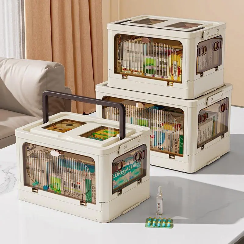 Hongxing Plastic Drawers for Medicine, Household Handheld Multi-layer Drug Storage Box 1