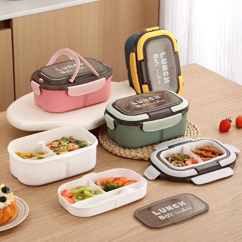 Hongxing Microwave Safe Lunch Box Containers, PP Plastic Student Bento Box 1
