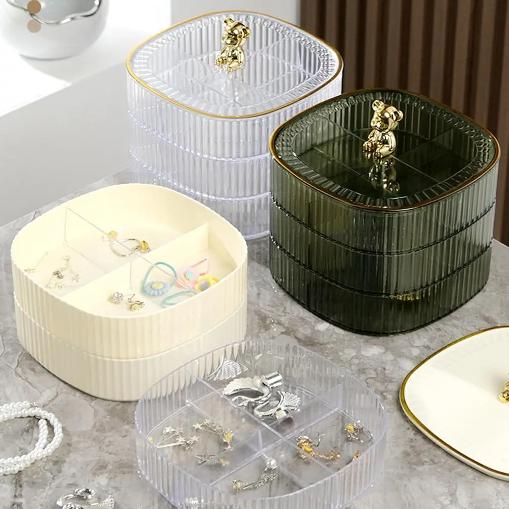 Hongxing Plastic Storage Containers with Lids on Sale, Fashionable and Luxurious Desktop Transparent Storage Box 1