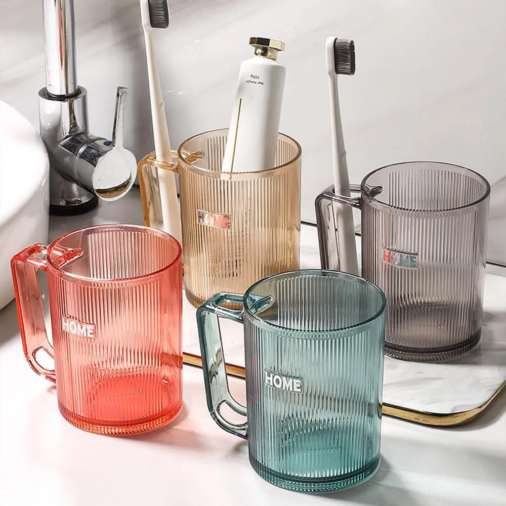 Hongxing Coloured Plastic Cup, Light luxury Household Transparent Mouthwash Cup 1