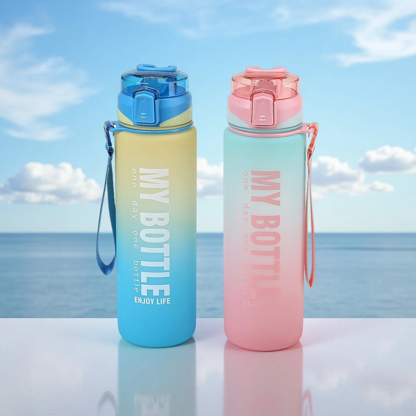 Hongxing high Quality Plastic Water Bottles, Multi Colored Sports Water Bottle 1