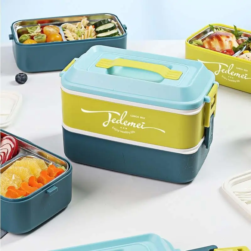 Hongxing Bento Style Lunch Boxes for Adults, PP/Stainless Steel Simple Fashion Lunch Box 1