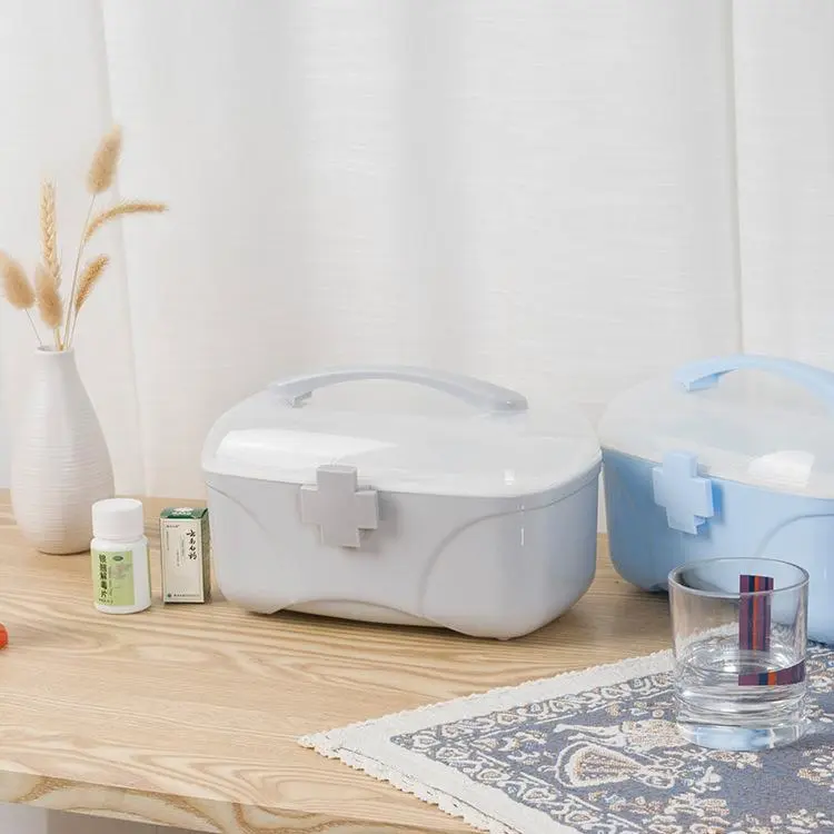 Hongxing Family Emergency Kit, Household Portable Medicine Box Hand-held Plastic Medicine Box 1