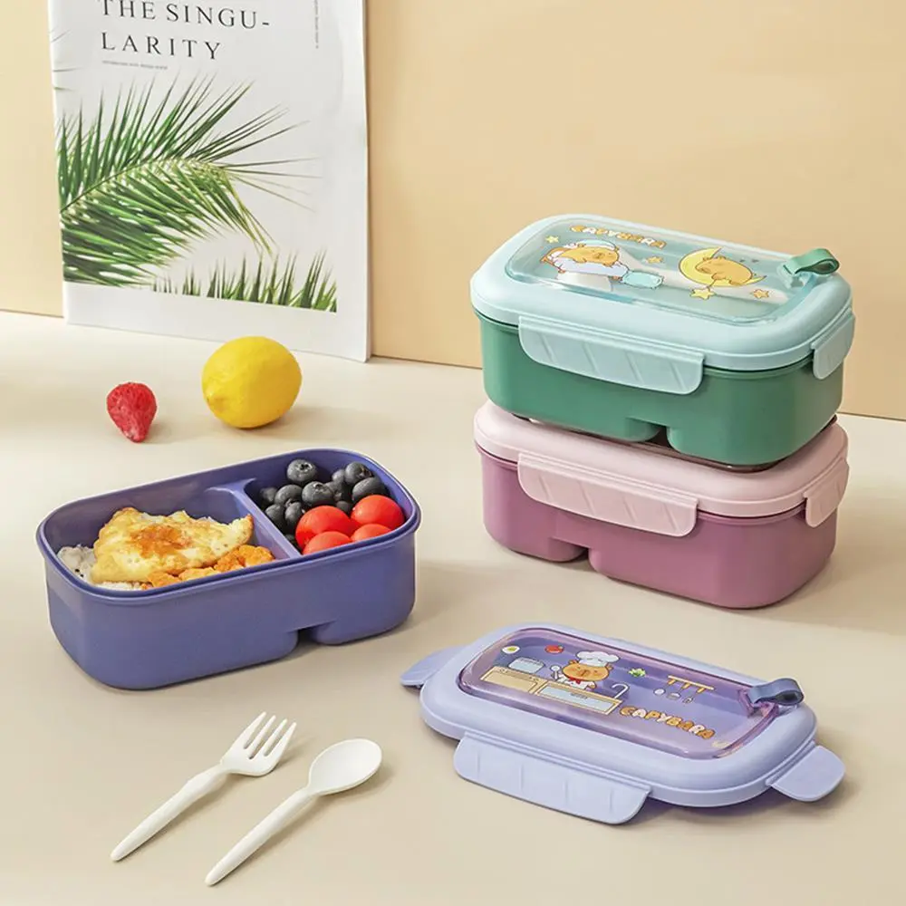 Hongxing Kids Bento Lunch Boxes Sale, Microwave Heated Student Cartoon Plastic Lunch Box 1