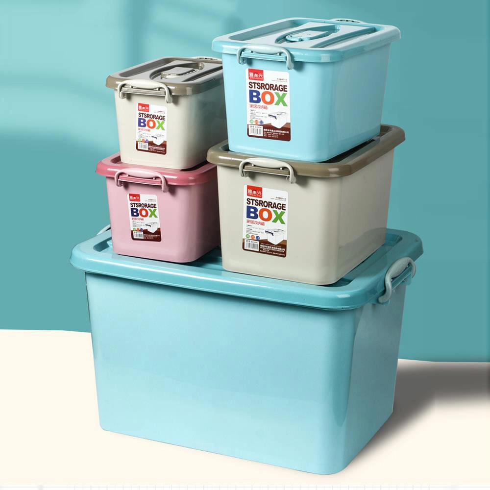 Hongxing Plastic Box Storage Containers, Simple Household Multi Specification Plastic Dormitory Storage Box 1