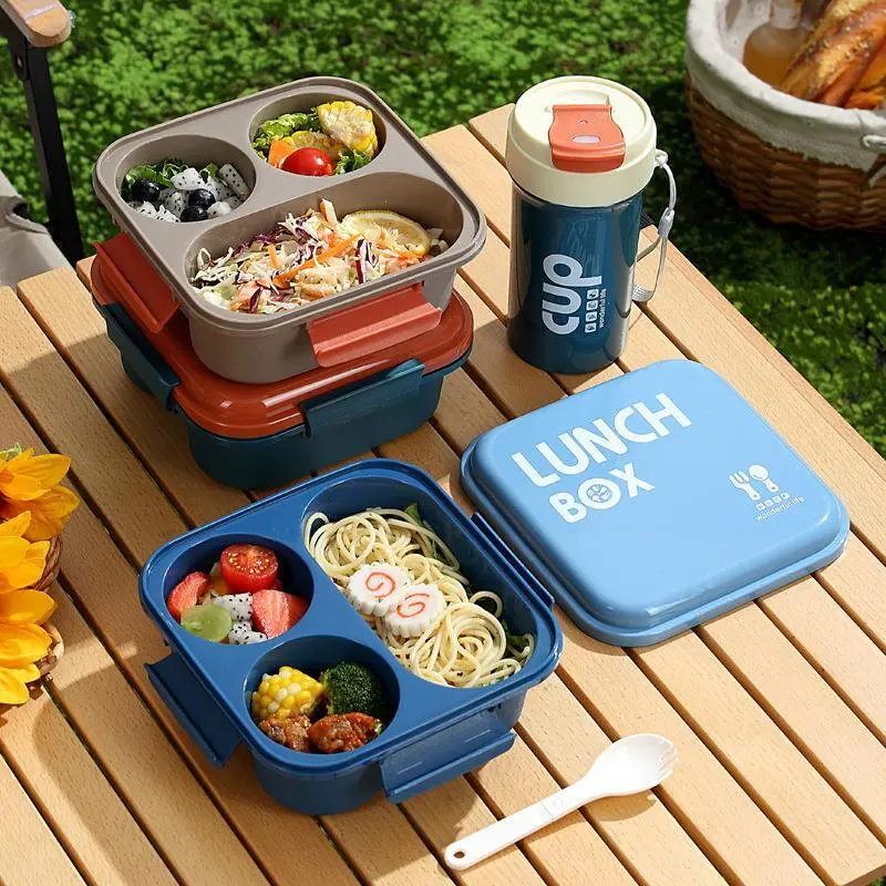 Hongxing Bento Lunch Box Containers,Microwave-Safe Lunch Box and Water Cup Set 1